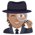 🕵🏽 detective: medium skin tone display on JoyPixels